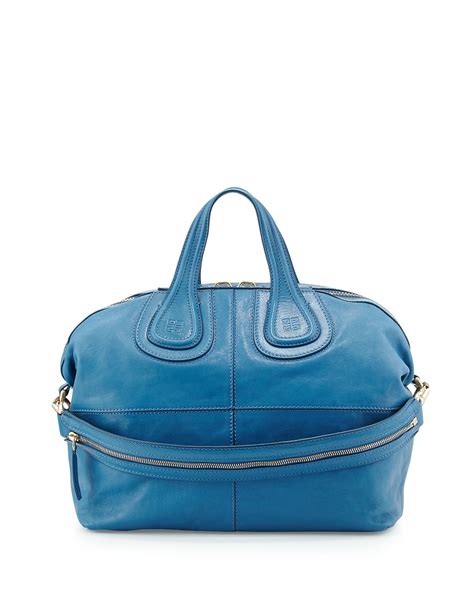 givenchy nightingale blue medium|Givenchy Blue Leather Medium Nightingale Bag.